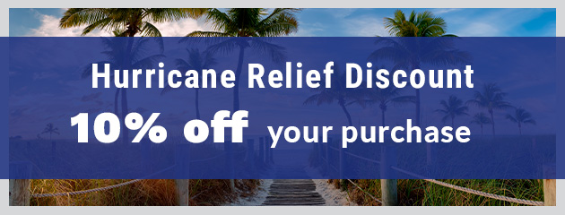 Hurricane Relief Discount - 10% off your purchase